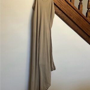 Elegant Tan Maxi Dress